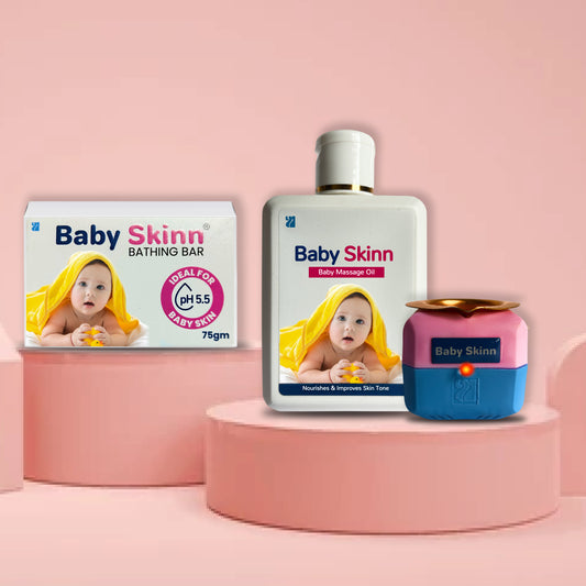 Baby Skinn Massage Oil + FREE Heater + Bathing Bar