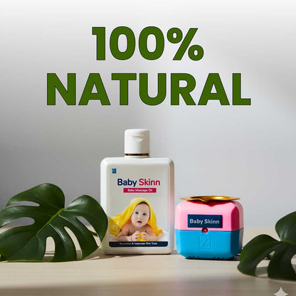 Baby Massage Oil With FREE Heater | Nourishes & Improves Skin Tone | 100ml
