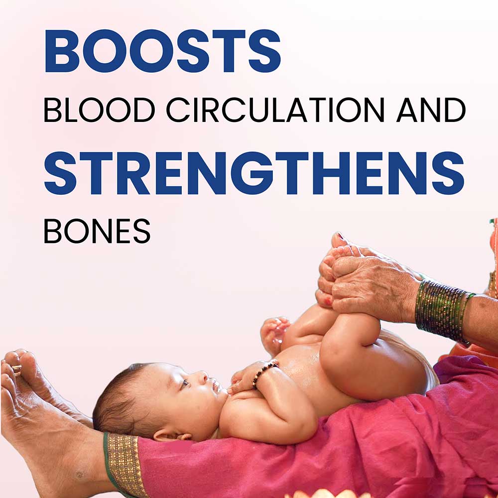 Baby Massage Oil With FREE Heater | Nourishes & Improves Skin Tone | 100ml