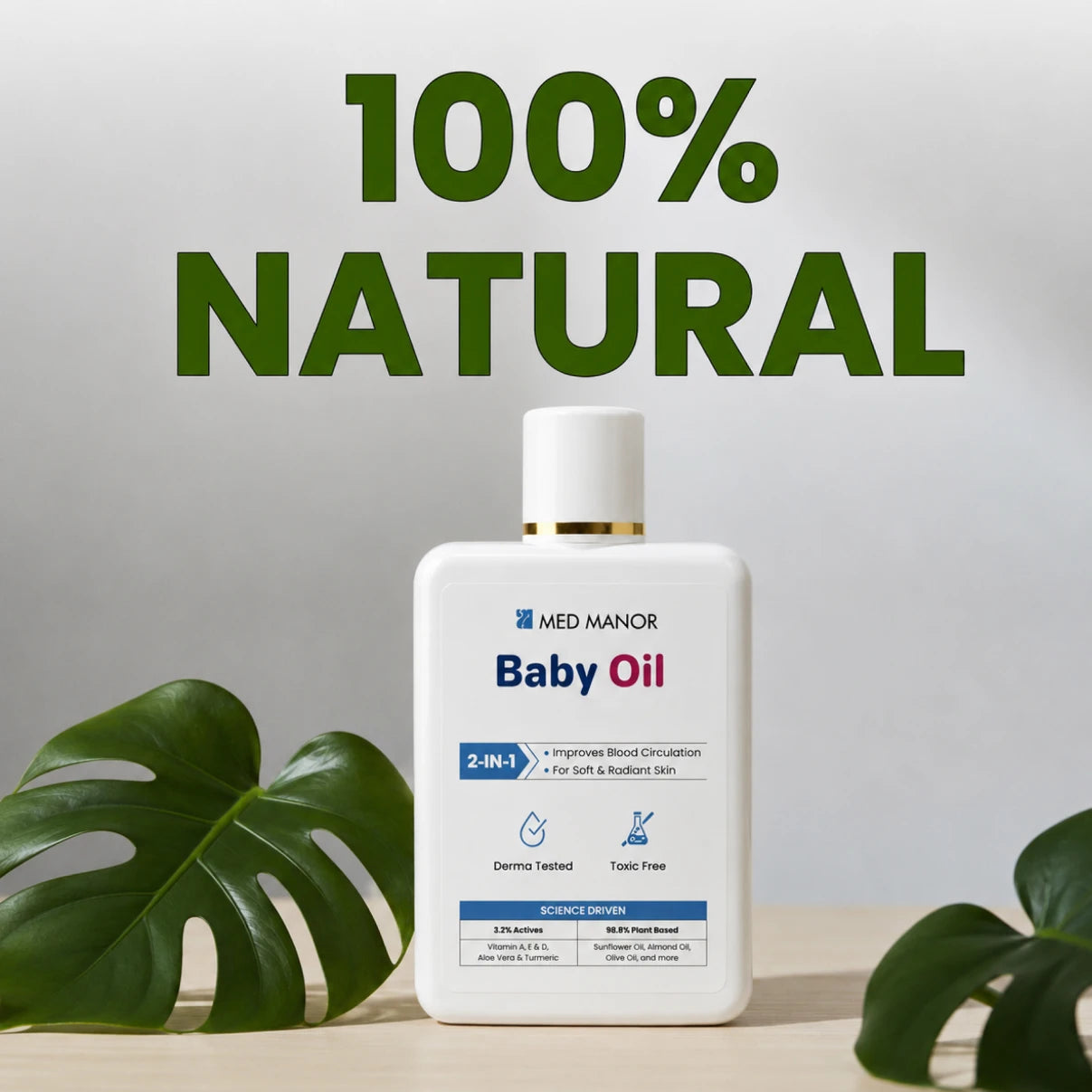 Baby Massage Oil | Nourishes & Improves Skin Tone | Refill pack - 100ml