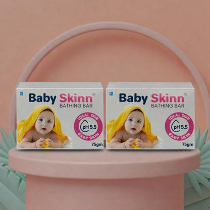 Baby Skinn Sulphate Free, pH 5.5  & Tear Free Bathing Soap Bar | Pack of 2