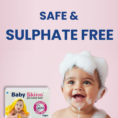 Baby Skinn Sulphate Free, pH 5.5  & Tear Free Bathing Soap Bar